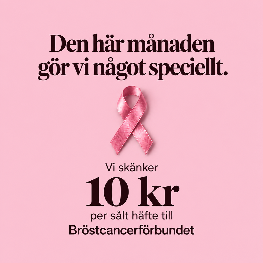 Under oktober skänker Mysteriejakten 10 kr per sålt häfte till Bröstcancerförbundet.